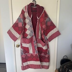 Handmade Vintage Quilt Coat | One of a Kind | Oversized
